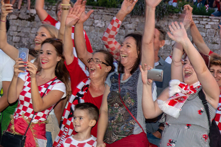 Spektakularan zadarski doček zadarskih Vatrenih 2.dio