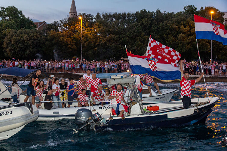 Spektakularan zadarski doček zadarskih Vatrenih 2.dio