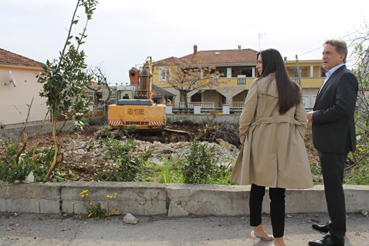 Radni obilazak gradilišta - gradonačelnik i pročelnici