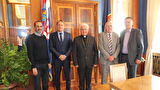 Gradonačelnik Božidar Kalmeta primio banjalučkog biskupa mons. dr. Franju Komaricu