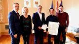 Gradonačelnik Dukić primio nagrađenog mladog zadarskog arhitekta, Krešimira Damjanovića