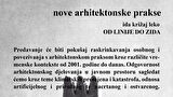 Ciklus "Nove arhitektonske prakse" I OD LINIJE DO ZIDA