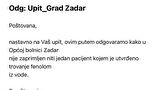 Zavod za javno zdravstvo i zadarska bolnica: Nije zabilježen slučaj trovanja fenolima
