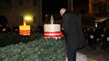 Upaljena treća svijeća adventskog vijenca