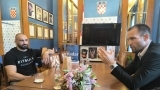 MMA borac Martin Batur na prijemu kod gradonačelnika Erlića