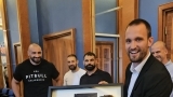 MMA borac Martin Batur na prijemu kod gradonačelnika Erlića