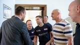Boksači i vodstvo BK Sveti Donat na prijemu kod gradonačelnika Erlića