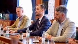 Akademik Nikola Bašić na prijemu kod gradonačelnika Erlića