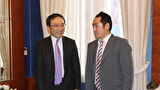 Veleposlanik Japana, NJ.E.Keji Ide i  predsjednik kompanije J-Trade Inc., Jiro Kambe kod gradonačelnika Kalmete