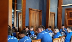 Prvaci Hrvatske iz "RK Zadar 2013" na prijemu kod gradonačelnika Erlića