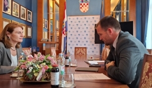  Veleposlanica Republike Austrije NJ. E. Iyvonne Tončić-Sorinj u nastupnom posjetu gradonačelniku Zadra
