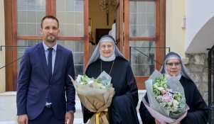Blagoslov nove opatice benediktinskog samostana sv. Marije u Zadru, gradonačelnik Erlić poželio joj obilje Božjeg blagoslova i mir 