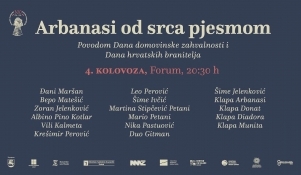 "Arbanasi od srca pjesmom": Svečani koncert na Forumu povodom Dana pobjede i 300. obljetnice dolaska Arbanasa